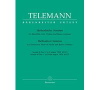 Georg Philipp Telemann-Methodical Sonatas Book 5 Nos 9-10-Flute, Violin and BC