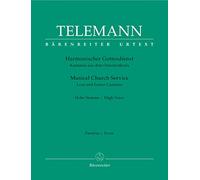 Georg Philipp Telemann-Musical Church Service-high voice, Melodic Instrument and