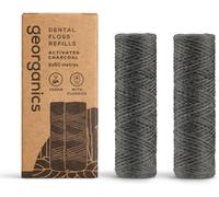 Georganics Activated Carbon Dental Floss 2 Units x 50 M