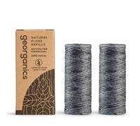 Georganics Dental Floss Refill - Charcoal 2x 50m -2 Pack
