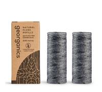 Georganics Dental Floss Refill - Charcoal 2x 50m