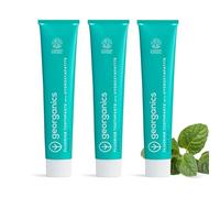 Georganics Fluoride Toothpaste with Hydroxyapatite - 75ml x3 Pack - Fresh Mint - 100% Natural & Sustainable - Superior Protection - Prevent Cavities & Tooth Decay - Fight Plaque - for Fresh Breath