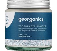 Georganics Whitening Mineral Toothpaste Powder - 120ml - Peppermint - 100% Natural Fluoride Free, SLS Free & Glycerine Free - Stain Removing & Teeth Whitening - Certified Cosmos, Vegan & Cruelty-Free