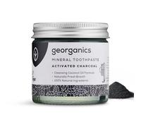 Georganics Mineral Toothpaste - Fluoride, SLS & Glycerine Free - Activated Charcoal Non-Foaming Natural Toothpaste With Virgin Coconut Oil - Certified COSMOS Organic, Vegan and Cruelty-Free - 120ml