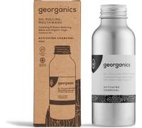 Georganics Oil Pulling Activated Charcoal Mouthwash - 100ml