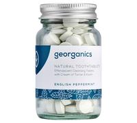 Georganics Natural English Peppermint Flavour Toothpaste Tablets - 120 Tablets