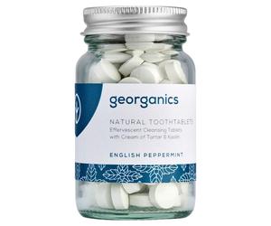 Georganics Natural English Peppermint Flavour Toothpaste Tablets - 120 Tablets
