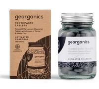 Georganics Natural tooth brushing tablets with activated charcoal, 120 tablets