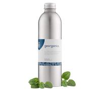 Georganics Whitening Oil Pulling Mouthwash - Peppermint - Plaque-Reducing Coconut Oil Blend - 100% Natural Ingredients - SLS, Glycerine & Fluoride Free - Cosmos Organic, Vegan, Cruelty-Free - 275ml