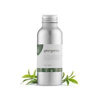 Georganics Whitening Oil Pulling Mouthwash - Tea Tree Flavoured - Plaque-Reducing Coconut Oil Blend - 100% Natural Ingredients - SLS, Glycerine & Fluoride Free - Organic, Vegan, Cruelty-Free - 100ml