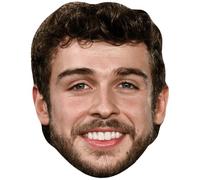 George Arthur Clarke (Smile) Celebrity Mask, Flat Card Face, Fancy Dress Mask