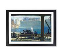 George Bellows Blue Morning Framed Print | A2 Oak Framed Wall Art | Ready to Hang | Modern Nature Picture | Living Room Bedroom Lounge Office