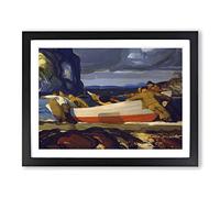 George Bellows The Big Dory Classic Painting Framed Print | A2 Black Framed Wall Art | Ready to Hang | Classic Historical Picture | Living Room Bedroom Lounge Office