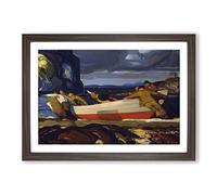 George Bellows The Big Dory Framed Print | A2 Walnut Framed Wall Art | Ready to Hang | Modern Nature Picture | Living Room Bedroom Lounge Office