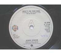George Benson - Benson, George What's On Your Mind 7" Warner Bros K17748 EX 1980 there is handwritten number on label and there is a 2mm drill hole in label rim