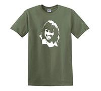 George Best Man United Football Legend Che Guevara Style Icon Heavy Cotton t-Shirt Military Green
