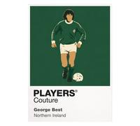 George Best Northern Ireland Icon Frame Men's T-Shirt - Red / 4XL