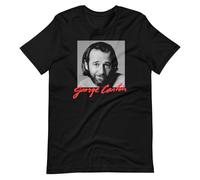 George Carlin Black Fan Art Tee Short-Sleeve Unisex T-Shirt BlackMedium