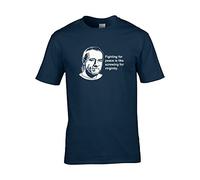 George Carlin- Fighting for Peace Quote- Hilarious Men's T-Shirt Navy