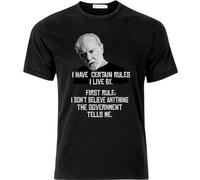 George Carlin Government Lies Men's T Shirt Black
