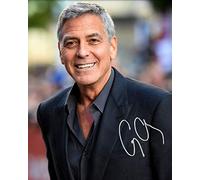 George Clooney Autograph Signed A4 Photo Print