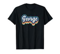 George First Name Boy Vintage Style 70s 80s Personalized Value Graphic T-Shirt