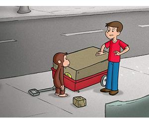 George Fixes Betsy's Wagon/Curious George Takes a Dive