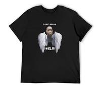 George Floyd I Can't Breathe #BLM Mens T-Shirt Black Unisex Tee