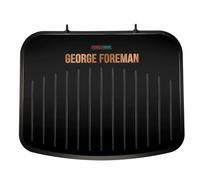 George Foreman 25811 Medium Fit Grill - Versatile Griddle, Hot Plate and Toastie Machine with Improved Non-Stick Coating and Speedy Heat Up, Black and Copper