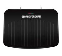 George Foreman 25820 Large Electric Fit Grill 2400W Non-Stick Panini Press BBQ Griddle - Black, New