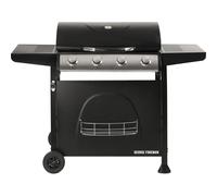 George Foreman Gas Bbq 4 Burner Black Barbecue Gfgbbq4B