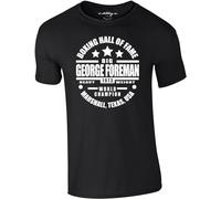 George Foreman Boxing Training Premium Sport T Shirts Männer Damen Herren Weiß Black Black XXL