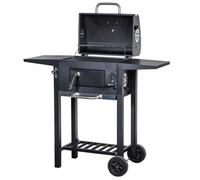 George Foreman Charcoal Bbq Smoker Outdoor Barbecue Grill With Cover Gfcsbbql