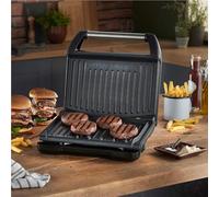 George Foreman Electric Steel Grill BBQ & Toast Maker With Non Stick Plate 1650W