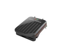 George Foreman - Family size Panini grill and press, non-stick ceramic coating, grease removal slope, angle adjustable, indoor and outdoor use