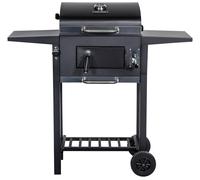 George Foreman Charcoal Bbq Smoker Outdoor Barbecue Grill With Cover Gfcsbbql