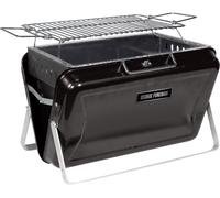 George Foreman Go Anywhere Briefcase GFPTBBQ1005B Portable Charcoal BBQ - Black