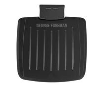George Foreman Immersa Medium Electric Grill [Removable Control Panel allows grill machine to be fully washable & dishwasher safe, Energy saving, Healthy, Toastie, Panini, Hot plate, BBQ] Black 28310