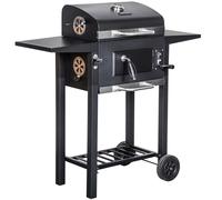 George Foreman Charcoal Bbq Smoker Outdoor Barbecue Grill With Cover Gfcsbbql