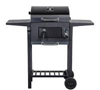 George Foreman Charcoal Bbq Smoker Outdoor Barbecue Grill With Cover Gfcsbbql