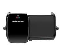 George Foreman Large Electric Grill & Griddle [Dual independent temperature control, Energy saving, Easy clean, Non stick, Healthy, Toastie, Hot