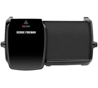 George Foreman Large Electric Grill & Griddle, Easy clean, Dual independent t...
