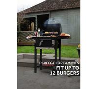 George Foreman Charcoal Bbq Smoker Outdoor Barbecue Grill With Cover Gfcsbbql