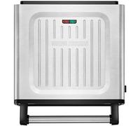 George Foreman Medium Smokeless Electric Steel Grill [Non stick, Healthy, Griddle, Toastie, Hot plate, Panini, BBQ, Energy saving, Dishwasher Safe Plates & Drip tray, Ready to cook light] 1500W 28000