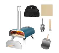 George Foreman Pizza Oven 12 Inch Wood Pellet With Paddle & Carry Bag Gfwppo1 In Teal Teal