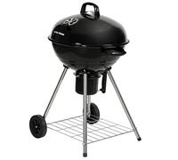George Foreman Portable Charcoal BBQ 47.5cm Kettle Grill Thermometer Wheels