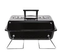 George Foreman GFPTBBQ1003B On-The-Go Portable Charcoal BBQ Black One Size Black