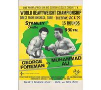 George Foreman vs Muhammad Ali Poster Vintage Boxing Photo Wall Art Picture Poster A4