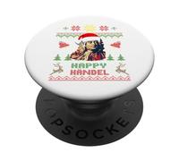 George Frideric Handel Funny Christmas Holiday Xmas PopSockets Adhesive PopGrip