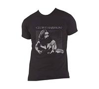 George Harrison Unisex Tee: Live Portrait (Large) Black